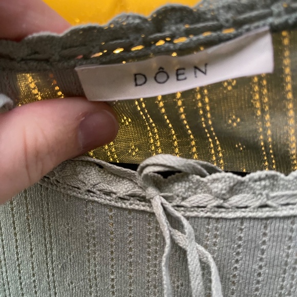 Doen Pointelle Tee - Picture 9 of 10